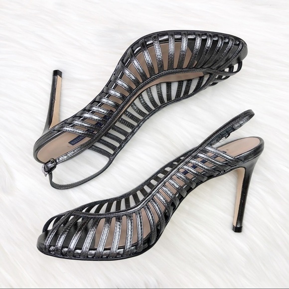 New Stuart Weitzman Olive Cage Slingback Sandals - Picture 9 of 16